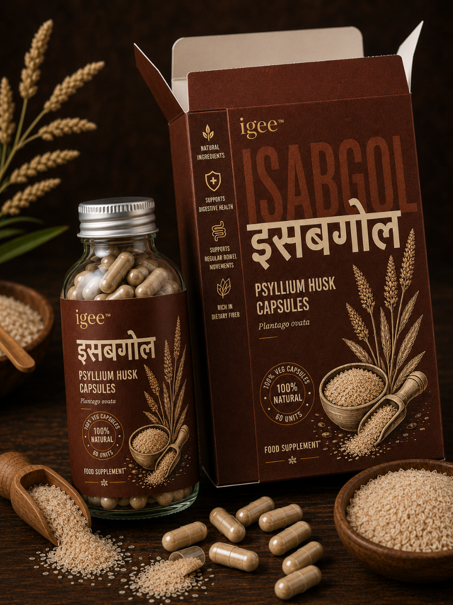 ISABGOL | PSYLLIUM HUSK CAPSULES – DAILY PLANT FIBER