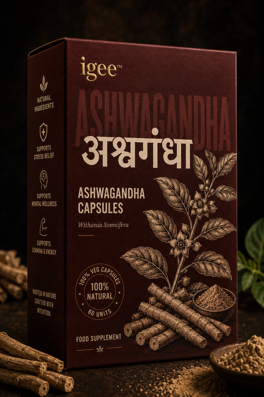 ASHWAGANDHA CAPSULES – ANCIENT ADAPTOGENIC ROOT